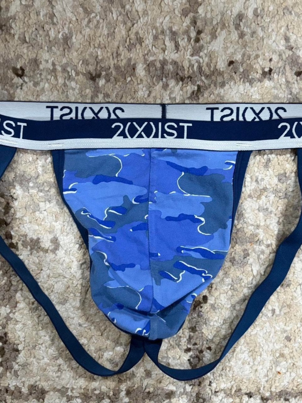 2xist Blue Camouflage Jockstrap